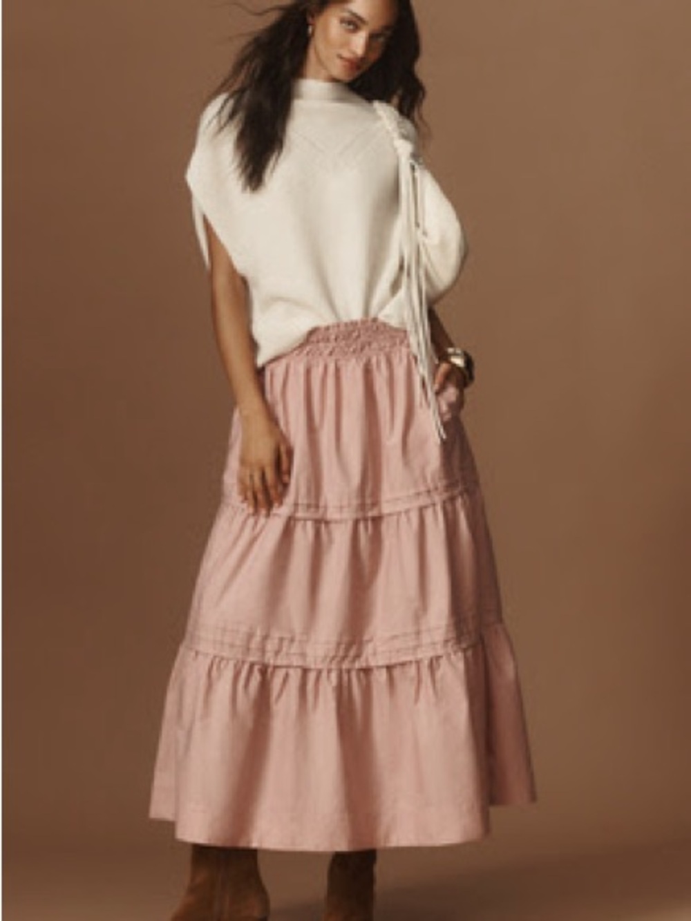 LOVERLY GREY X ANTHROPOLOGIE: THE SOMERSET MAXI // MEDIUM // PINK